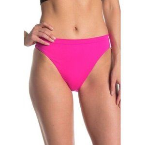 Becca Swimwear NWOT Hot Pink High Waist Swim Bottoms M